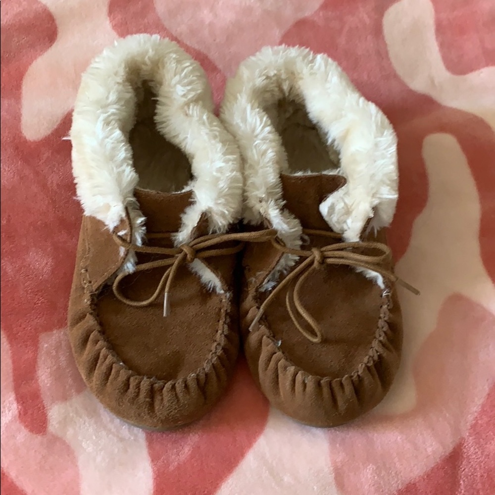 Tan moccasins - gently worn. Great condition.
